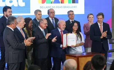 Brasília (DF), 16/09/2025 – Sanção do Projeto de que dispõe sobre a proteção de crianças e de adolescentes em ambientes digitais (Estatuto da Criança e do Adolescente Digital – ECA Digital)
Foto: Valter Campanato/Agência Brasil