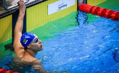 Arthur Xavier é ouro nos 200m livre, na etapa da World Séries de Barcelona, em 20;03/2026 - Natação Paralímpica