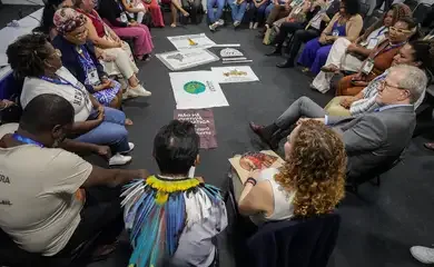 Campo Grande (MS), 26/03/2026 - O presidente da COP15, João Paulo Capobianco, durante reunião com povos tradicionais que pedem reconhecimento dos saberes ancestrais na COP 15. Foto: Rafa Neddermeyer